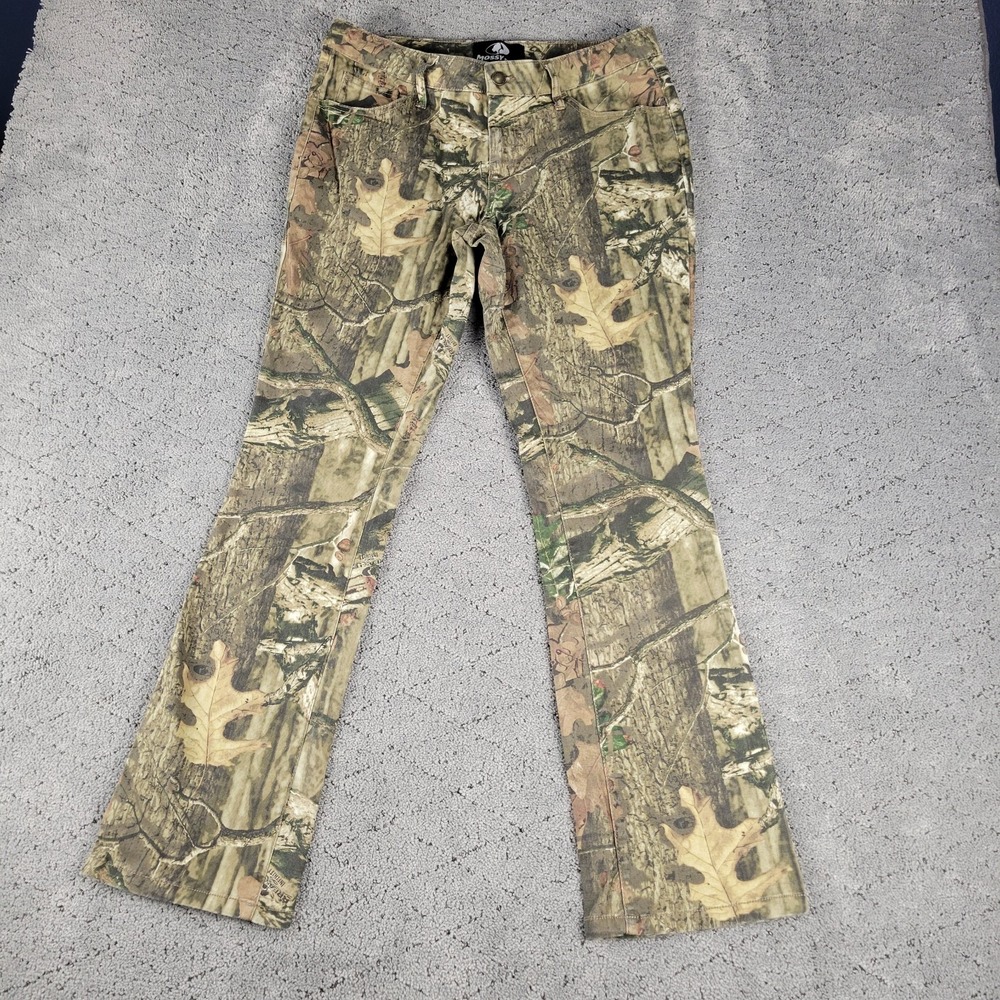 Mossy Oak Pants Womens 8 Camo Breakup Infinity Bootcut Stretch Low Rise Hunting